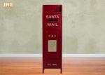 Wood Floor Storage Cabinets Decorative Wooden Cabinet Red Color Post Box MDF