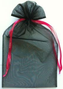 Quality SGS Large Organza Gift Bags , Eco Drawstring Organza Pouch Offset Print wholesale