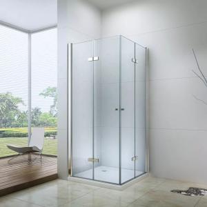 Quality Square Aluminum Frame Glass Shower Enclosure Hinge Pivot ​With Base 6mm wholesale