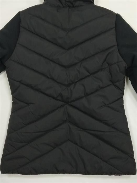 Women'S Light Padded Hooded Jacket Navy Black Outdoor Quilted Nylon Jacket