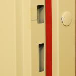 Standard 50mm 90mins Entry Fire Proof Doors Yellow Color