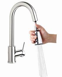 Quality Zinc Alloy Polished Household Adjustable Kitchen Sink Faucets Tap wholesale