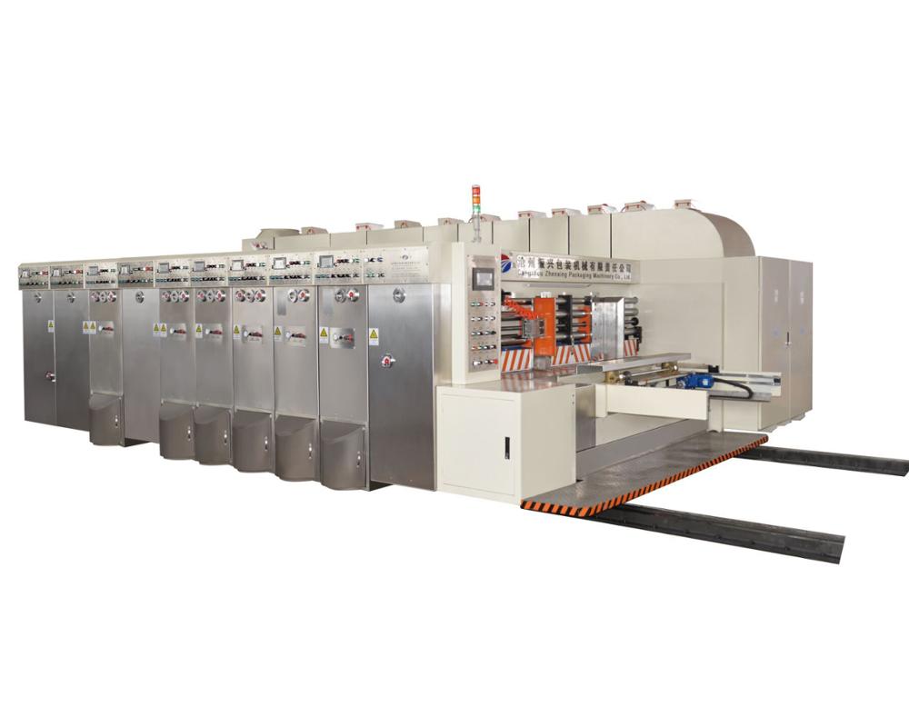 Automatic Printing Slotting Die Cutting Machine Oil Coating Drying