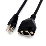 Concentrator Network Cable Assembly 1000mm RJ45 With Male Female Connector 072