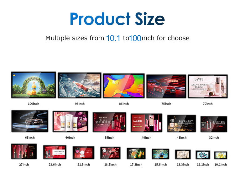Capacitive Wall Mounted Touch Screen Kiosk Interactive All In One Android HD