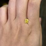 1.03ct VS2 Lab Grown Fancy Yellow Diamonds For DIY Jewelry