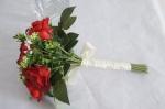 Most Popular Artificial Real Touch Wedding Bouquet Flower, Red Rose