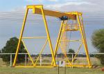 Electric Monorail Single Box Girder Gantry Crane Customized