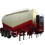 Three Axle 45-80 Cubic V Type Bulk Cement Semi Trailer Dry Cement Pneumatic