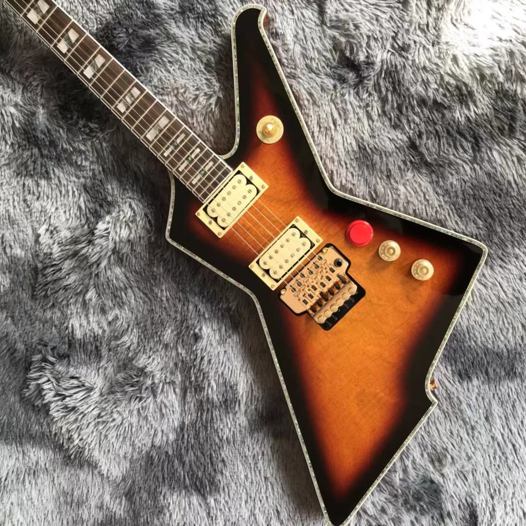 Custom High Gloss Black Destroyer Duplex Tremolo System Electric Guitar in Black or Sunburst