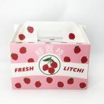 2.5mm Custom Corrugated Carton Abrasion Resistance Impact Absorb Lychee Cherry