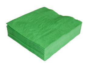 Quality Large Converting 40*40cm 30 Count Decorative Dinner Napkins Emerald Green Color wholesale
