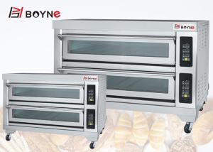 Quality 380V Microcomputer Control Commercial Stainless Steel Two Deck Six Trays Bakery Oven wholesale
