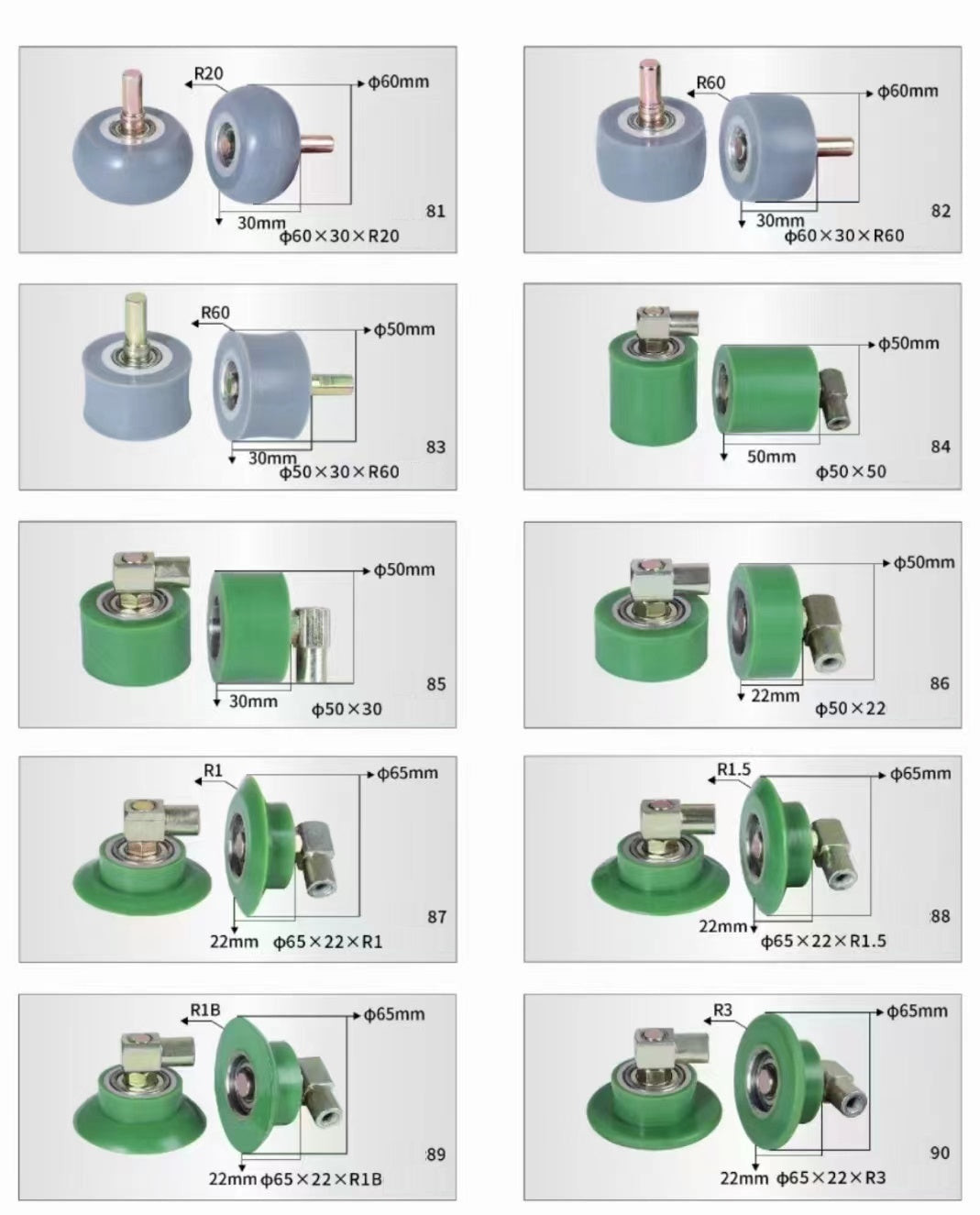 Wood Working Machine Rubber Roller Wheel Bearing Abrasion Resistance