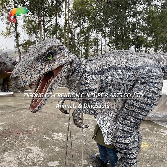 Wearable Velociraptor Animatronic Dinosaur Costume: Lifelike Performance