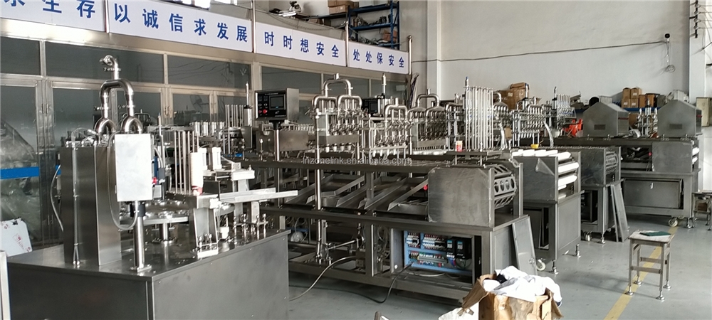 Automatic Linear Litchi Plastic Cup Filling Sealing Machine for Water Juice Ice Cream