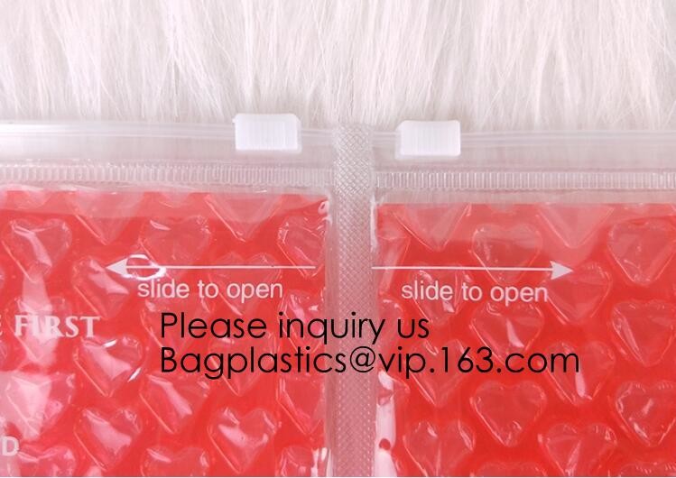 Colored PVC Film Bubble Bag/Special PVC k Bubble Bag/New Material Bubble Mailer With Zipper, bagease, bagplastics
