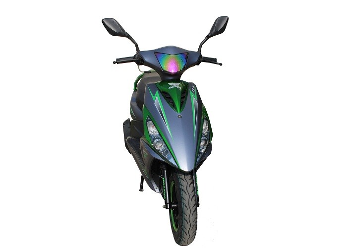 gas motor scooter 125cc 150cc GY6 engine black alloy wheel iron muffler hydraulic shock ash plastic body