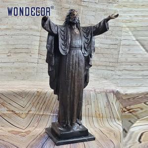Quality Church Religious Bronze Statues Sculpture 185cm Bronze Jesus Statue wholesale