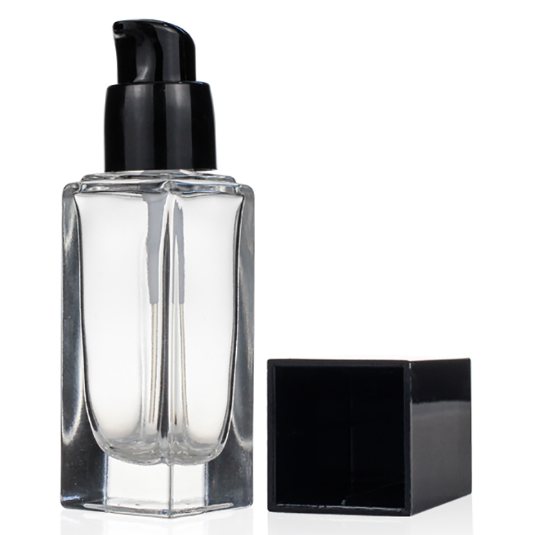 Pump Head ETC Glass Liquid Foundation Bottles Recyclable Cosmetic Packaging