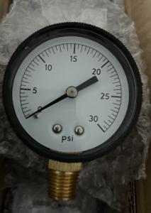 Quality 0-30 Psi Dry Pressure Gauge 1/4NPT For Pool ABS Case wholesale