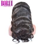 360 Swiss Lace Frontals Human Hair , 10A Grade Body Wave Peruvian Human Hair Wig