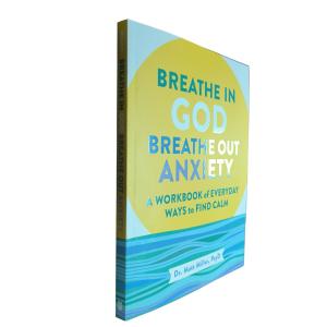 Quality Breathe in God , Breathe Out Anxiety 7''X9'' Softcover Book with Matte Lamination and Spot UV on 4C/4C 120GSM Woodfree wholesale