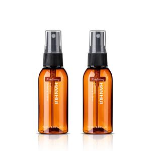 Quality Boston Round PET PCR Plastic Spray Bottle 50ml With Fine Mist Sprayer And Over Cap wholesale