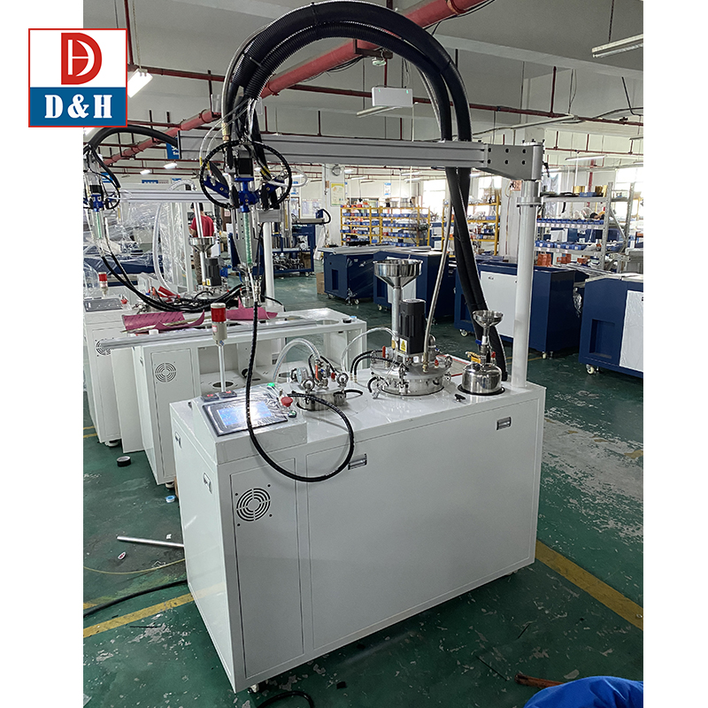 accuracy Gluing Machine for 2 Component Mixing Glue Dispenser Manual Pressure Barrel