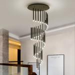 Modern led chandelier minimalist large long tube chandelier(WH-NC-76)