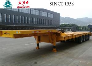 Quality 4 Axles Low Bed Trailer Truck 40-70 Ton Capacity With Mechanical Suspension wholesale