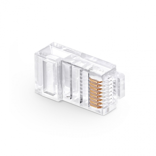Exact Cables FLUKE Tested UTP Gold-plated RJ45 Direct Crystal Connector for Networking