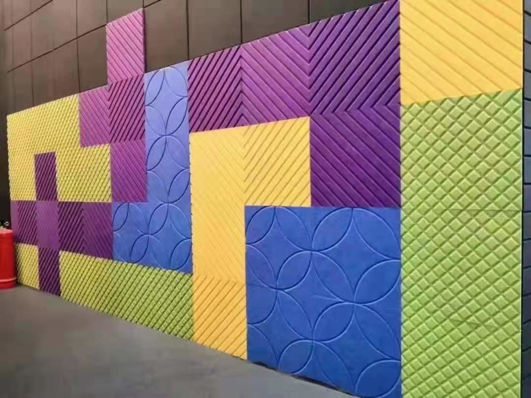 3D 9mm Thick Eco-Friendly PET Sound Dampening Decor Acoustic Wall Panels