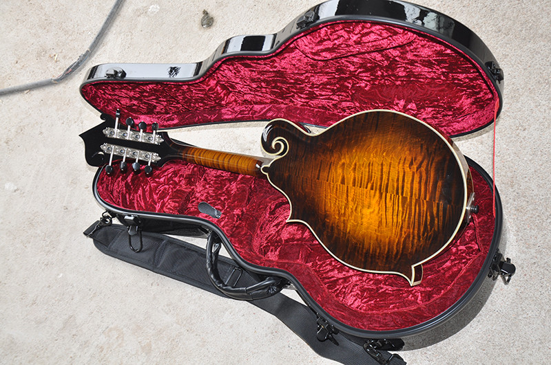 Handmade custom advanced 8 strings QT-F5 mandolin electric guitar with ebony fretboard