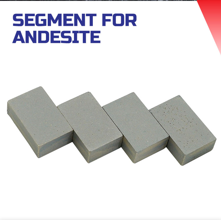 24*9*15mm Diamond Andesite Segment for Basalt Stone Cutting in Mexico and Indonesia