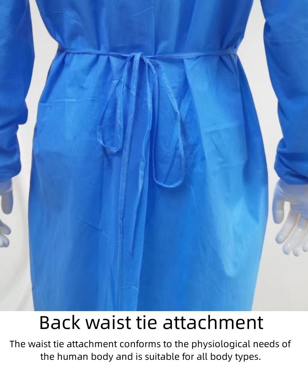 CE Standard SMS Disposable Isolation Gowns Patient Gown Surgical Gown with Level1/2/3