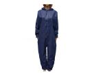Dark Blue Disposable Isolation Gown , Disposable Protective Coverall With Hood