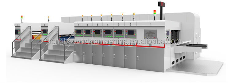 40000 KG High Definition Flexo Printing Slotting Rotary Die Cutting Machine for Corrugated Carton Box