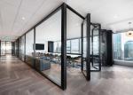 Sound Insulation Glass Partition Wall Flexible Folding Door Single Glass Full