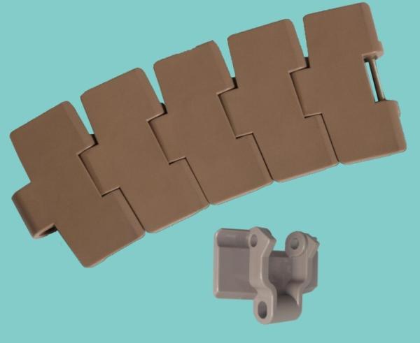 Plastic flat top conveyor chain LF880M-K325/LF880TAB-K450 magnetic sideflex