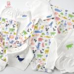 Babies gift box cotton clothing sets 10pcs new born baby clothes gift set