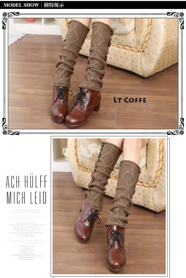 women deer snowflake jacquard knit boot socks wood feel casual wool acrylic, socks, warmer