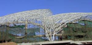 Quality Long Span Prefab Steel Space Frame Roof Structure 0.8mm Light Roof wholesale