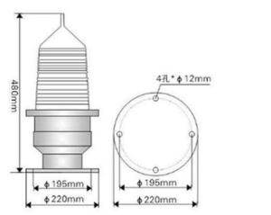 Quality 10W LED Aviation Obstacle Light UV Resistant Intelligent Obstacle Warning wholesale