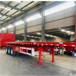 3 Axles Custom 2 4 5 6 Axles 40 Ft 12.00R20 Tire Container Transport Flatbed