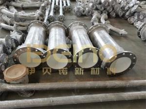 Quality Metal Wear Resistant Ceramic Pipe Customizable In Mining Industry wholesale