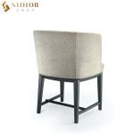 Luxury Customized Fabric Upholstery Dining Chair Solid Wood For Dining Room