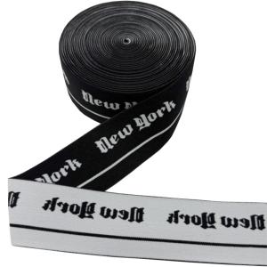Quality Custom Logo Nylon Jacquard Underwear Elastic Webbing For Sportwear wholesale