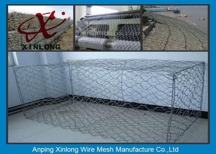 China manufacturer Galvanized gabion mesh for stone retaining wall cage