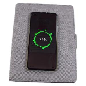 Quality A5 Grey Wireless Charging Notepad , Ultrathin Junior Padfolio 5x8 wholesale